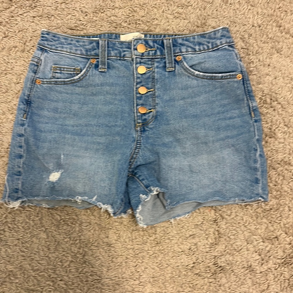 Blue jean shorts